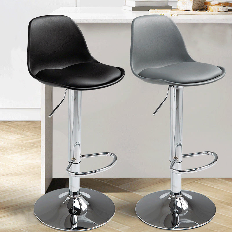 Scandinavian Bar Stool Bucket Leather Seat Counter Stool for Kitchen Bar Clearhalo 'Bar Furniture' 'Bar Stools' 'bar_stools' 'furn' 'furn_bar_stools' 'furniture_bar_stools' 'Kitchen & Dining Furniture' 'kitchen&dining_furn' 'kitchen' 'kitchen_furn' Furniture' 4211455