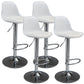 Scandinavian Bar Stool Bucket Leather Seat Counter Stool for Kitchen Bar White Silver 4 Piece Set Clearhalo 'Bar Furniture' 'Bar Stools' 'bar_stools' 'furn' 'furn_bar_stools' 'furniture_bar_stools' 'Kitchen & Dining Furniture' 'kitchen&dining_furn' 'kitchen' 'kitchen_furn' Furniture' 4211461