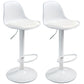 Scandinavian Bar Stool Bucket Leather Seat Counter Stool for Kitchen Bar White White 2 Piece Set Clearhalo 'Bar Furniture' 'Bar Stools' 'bar_stools' 'furn' 'furn_bar_stools' 'furniture_bar_stools' 'Kitchen & Dining Furniture' 'kitchen&dining_furn' 'kitchen' 'kitchen_furn' Furniture' 4211466