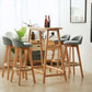 Scandinavian Style Wooden Legs Bar-stool Counter Stool for Kitchen Bar 1Pcs Clearhalo 'Bar Furniture' 'Bar Stools' 'bar_stools' 'furn' 'furn_bar_stools' 'furniture_bar_stools' 'Kitchen & Dining Furniture' 'kitchen&dining_furn' 'kitchen' 'kitchen_furn' Furniture' 4211478