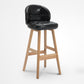 Scandinavian Style Wooden Legs Bar Stool Kitchen Bar Counter Stool 1Pcs Black Wood Clearhalo 'Bar Furniture' 'Bar Stools' 'bar_stools' 'furn' 'furn_bar_stools' 'furniture_bar_stools' 'Kitchen & Dining Furniture' 'kitchen&dining_furn' 'kitchen' 'kitchen_furn' Furniture' 4211494