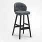 Scandinavian Style Wooden Legs Bar Stool Kitchen Bar Counter Stool 1Pcs Grey Black Clearhalo 'Bar Furniture' 'Bar Stools' 'bar_stools' 'furn' 'furn_bar_stools' 'furniture_bar_stools' 'Kitchen & Dining Furniture' 'kitchen&dining_furn' 'kitchen' 'kitchen_furn' Furniture' 4211504