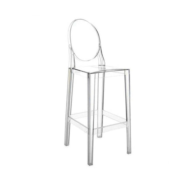 26-inch Height Barstool Modern Indoor Transparent Plastic Bar Stool Clear 1 Piece Clearhalo 'Bar Furniture' 'Bar Stools' 'bar_stools' 'furn' 'furn_bar_stools' 'furniture_bar_stools' 'Kitchen & Dining Furniture' 'kitchen&dining_furn' 'kitchen' 'kitchen_furn' Furniture' 4211516