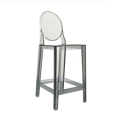 26-inch Height Barstool Modern Indoor Transparent Plastic Bar Stool Smoke Gray 1 Piece Clearhalo 'Bar Furniture' 'Bar Stools' 'bar_stools' 'furn' 'furn_bar_stools' 'furniture_bar_stools' 'Kitchen & Dining Furniture' 'kitchen&dining_furn' 'kitchen' 'kitchen_furn' Furniture' 4211523