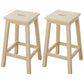 Industrial Natural Counter Stools Wooden Armless Bar Stools with Square Seat 2 Piece Set Clearhalo 'Bar Furniture' 'Bar Stools' 'bar_stools' 'furn' 'furn_bar_stools' 'furniture_bar_stools' 'Kitchen & Dining Furniture' 'kitchen&dining_furn' 'kitchen' 'kitchen_furn' Furniture' 4211530