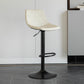 1 Pcs Scandinavian Adjustable Height Counter Stools Leather Iron Bar Stools with Footrest White Clearhalo 'Bar Furniture' 'Bar Stools' 'bar_stools' 'furn' 'furn_bar_stools' 'furniture_bar_stools' 'Kitchen & Dining Furniture' 'kitchen&dining_furn' 'kitchen' 'kitchen_furn' Furniture' 4211541