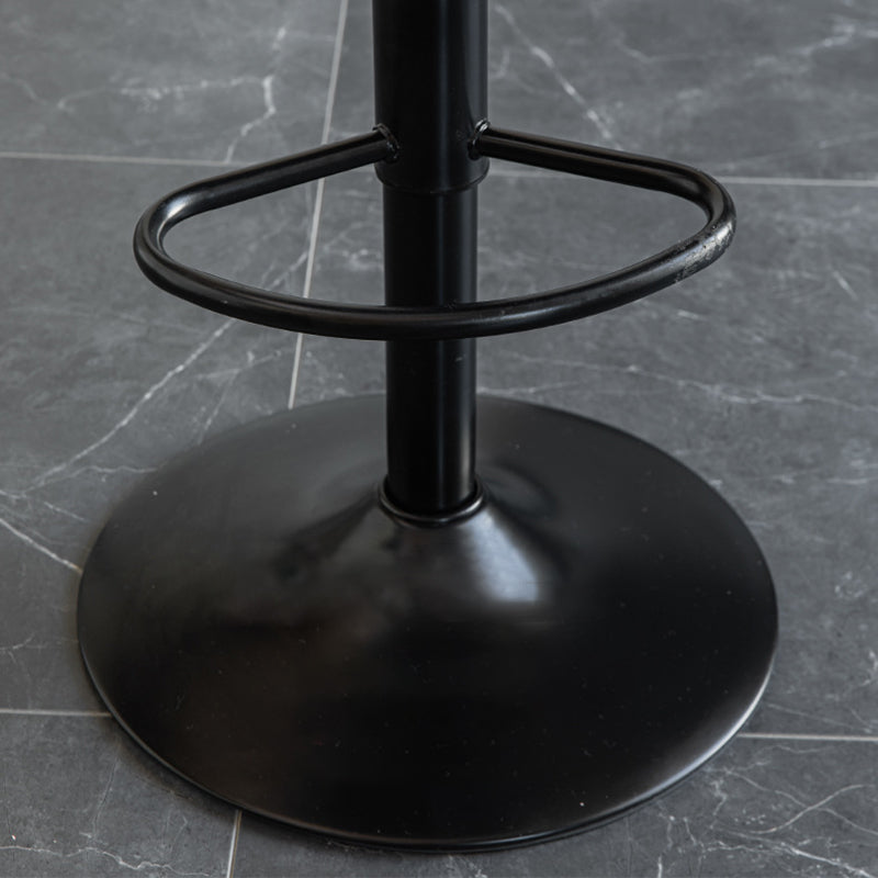 1 Pcs Scandinavian Adjustable Height Counter Stools Leather Iron Bar Stools with Footrest Clearhalo 'Bar Furniture' 'Bar Stools' 'bar_stools' 'furn' 'furn_bar_stools' 'furniture_bar_stools' 'Kitchen & Dining Furniture' 'kitchen&dining_furn' 'kitchen' 'kitchen_furn' Furniture' 4211549