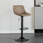 1 Pcs Scandinavian Adjustable Height Counter Stools Leather Iron Bar Stools with Footrest Coffee Clearhalo 'Bar Furniture' 'Bar Stools' 'bar_stools' 'furn' 'furn_bar_stools' 'furniture_bar_stools' 'Kitchen & Dining Furniture' 'kitchen&dining_furn' 'kitchen' 'kitchen_furn' Furniture' 4211555