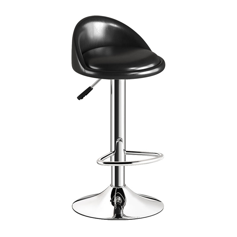 Lift and Rotate Height Stool Modern Indoor Leather Armless Bar Stool 1 Piece Clearhalo 'Bar Furniture' 'Bar Stools' 'bar_stools' 'furn' 'furn_bar_stools' 'furniture_bar_stools' 'Kitchen & Dining Furniture' 'kitchen&dining_furn' 'kitchen' 'kitchen_furn' Furniture' 4211569