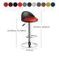 Lift and Rotate Height Stool Modern Indoor Leather Armless Bar Stool 1 Piece Clearhalo 'Bar Furniture' 'Bar Stools' 'bar_stools' 'furn' 'furn_bar_stools' 'furniture_bar_stools' 'Kitchen & Dining Furniture' 'kitchen&dining_furn' 'kitchen' 'kitchen_furn' Furniture' 4211582
