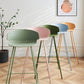 Scandinavian Plastic Metal Counter Stools Low Back Indoor Bar Stools with 4 Legs Clearhalo 'Bar Furniture' 'Bar Stools' 'bar_stools' 'furn' 'furn_bar_stools' 'furniture_bar_stools' 'Kitchen & Dining Furniture' 'kitchen&dining_furn' 'kitchen' 'kitchen_furn' Furniture' 4211589