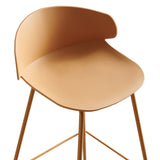Scandinavian Plastic Metal Counter Stools Low Back Indoor Bar Stools with 4 Legs Clearhalo 'Bar Furniture' 'Bar Stools' 'bar_stools' 'furn' 'furn_bar_stools' 'furniture_bar_stools' 'Kitchen & Dining Furniture' 'kitchen&dining_furn' 'kitchen' 'kitchen_furn' Furniture' 4211594