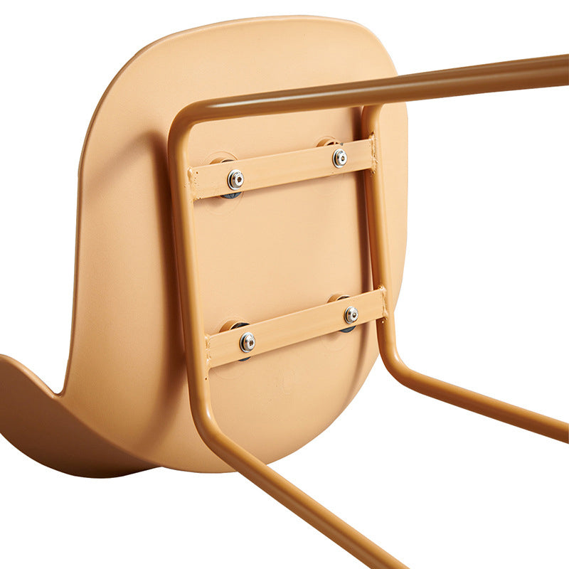Scandinavian Plastic Metal Counter Stools Low Back Indoor Bar Stools with 4 Legs Clearhalo 'Bar Furniture' 'Bar Stools' 'bar_stools' 'furn' 'furn_bar_stools' 'furniture_bar_stools' 'Kitchen & Dining Furniture' 'kitchen&dining_furn' 'kitchen' 'kitchen_furn' Furniture' 4211598