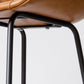Black Metal Leather Bar Stool Scandinavian Low Back Bristol Counter Stool with Bucket Seat Clearhalo 'Bar Furniture' 'Bar Stools' 'bar_stools' 'furn' 'furn_bar_stools' 'furniture_bar_stools' 'Kitchen & Dining Furniture' 'kitchen&dining_furn' 'kitchen' 'kitchen_furn' Furniture' 4211677