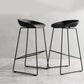 Scandinavian Steel Plastic Counter Stools Backless Bar Stools with Bucket Seat (Set of 2) Clearhalo 'Bar Furniture' 'Bar Stools' 'bar_stools' 'furn' 'furn_bar_stools' 'furniture_bar_stools' 'Kitchen & Dining Furniture' 'kitchen&dining_furn' 'kitchen' 'kitchen_furn' Furniture' 4211695