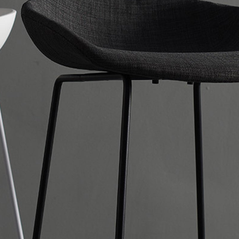 Scandinavian Steel Plastic Counter Stools Backless Bar Stools with Bucket Seat (Set of 2) Clearhalo 'Bar Furniture' 'Bar Stools' 'bar_stools' 'furn' 'furn_bar_stools' 'furniture_bar_stools' 'Kitchen & Dining Furniture' 'kitchen&dining_furn' 'kitchen' 'kitchen_furn' Furniture' 4211704
