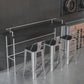 Industrial Silver Counter Stools Iron Wooden Bar Stools with Square Seat Clearhalo 'Bar Furniture' 'Bar Stools' 'bar_stools' 'furn' 'furn_bar_stools' 'furniture_bar_stools' 'Kitchen & Dining Furniture' 'kitchen&dining_furn' 'kitchen' 'kitchen_furn' Furniture' 4211718