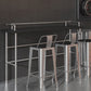 Industrial Silver Counter Stools Iron Wooden Bar Stools with Square Seat Clearhalo 'Bar Furniture' 'Bar Stools' 'bar_stools' 'furn' 'furn_bar_stools' 'furniture_bar_stools' 'Kitchen & Dining Furniture' 'kitchen&dining_furn' 'kitchen' 'kitchen_furn' Furniture' 4211720