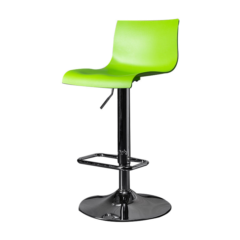 Indoor Industrial Style Bar Stool Adjustable Height Swivel Barstool Armless Design Green 1 Piece Clearhalo 'Bar Furniture' 'Bar Stools' 'bar_stools' 'furn' 'furn_bar_stools' 'furniture_bar_stools' 'Kitchen & Dining Furniture' 'kitchen&dining_furn' 'kitchen' 'kitchen_furn' Furniture' 4211723
