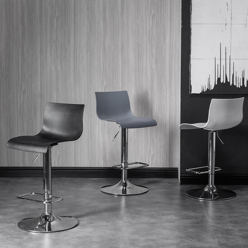 Indoor Industrial Style Bar Stool Adjustable Height Swivel Barstool Armless Design Clearhalo 'Bar Furniture' 'Bar Stools' 'bar_stools' 'furn' 'furn_bar_stools' 'furniture_bar_stools' 'Kitchen & Dining Furniture' 'kitchen&dining_furn' 'kitchen' 'kitchen_furn' Furniture' 4211725