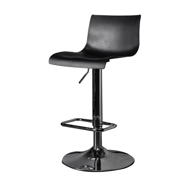 Indoor Industrial Style Bar Stool Adjustable Height Swivel Barstool Armless Design Black 1 Piece Clearhalo 'Bar Furniture' 'Bar Stools' 'bar_stools' 'furn' 'furn_bar_stools' 'furniture_bar_stools' 'Kitchen & Dining Furniture' 'kitchen&dining_furn' 'kitchen' 'kitchen_furn' Furniture' 4211726