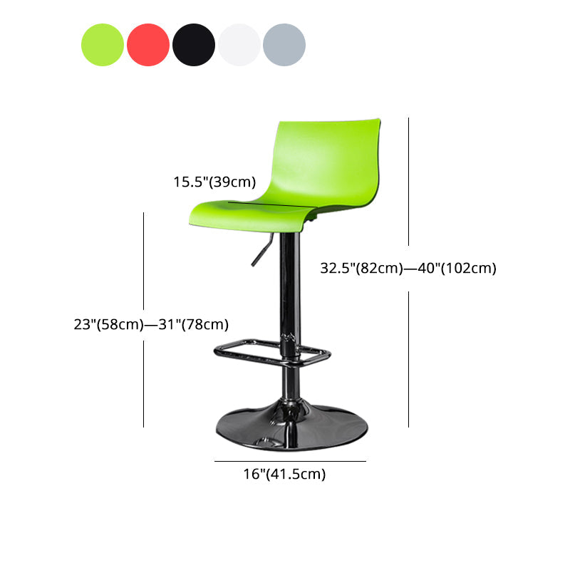 Indoor Industrial Style Bar Stool Adjustable Height Swivel Barstool Armless Design Clearhalo 'Bar Furniture' 'Bar Stools' 'bar_stools' 'furn' 'furn_bar_stools' 'furniture_bar_stools' 'Kitchen & Dining Furniture' 'kitchen&dining_furn' 'kitchen' 'kitchen_furn' Furniture' 4211747