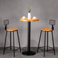 Industrial Style Barstool Metal and Wood Bar Stool for Dining Room 1 Pcs Clearhalo 'Bar Furniture' 'Bar Stools' 'bar_stools' 'furniture_bar_stools' 'Kitchen & Dining Furniture' 'kitchen&dining_furn' 'kitchen' 'kitchen_furn' Furniture' 4211750