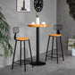 Industrial Style Barstool Metal and Wood Bar Stool for Dining Room 1 Pcs Clearhalo 'Bar Furniture' 'Bar Stools' 'bar_stools' 'furniture_bar_stools' 'Kitchen & Dining Furniture' 'kitchen&dining_furn' 'kitchen' 'kitchen_furn' Furniture' 4211755