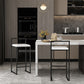 Nordic Style Velvet Upholstered Barstool Sleigh Base Bar Stool Clearhalo 'Bar Furniture' 'Bar Stools' 'bar_stools' 'furn' 'furn_bar_stools' 'furniture_bar_stools' 'Kitchen & Dining Furniture' 'kitchen&dining_furn' 'kitchen' 'kitchen_furn' Furniture' 4211837