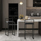 Nordic Style Velvet Upholstered Barstool Sleigh Base Bar Stool Clearhalo 'Bar Furniture' 'Bar Stools' 'bar_stools' 'furn' 'furn_bar_stools' 'furniture_bar_stools' 'Kitchen & Dining Furniture' 'kitchen&dining_furn' 'kitchen' 'kitchen_furn' Furniture' 4211840