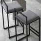 Nordic Style Velvet Upholstered Barstool Sleigh Base Bar Stool Clearhalo 'Bar Furniture' 'Bar Stools' 'bar_stools' 'furn' 'furn_bar_stools' 'furniture_bar_stools' 'Kitchen & Dining Furniture' 'kitchen&dining_furn' 'kitchen' 'kitchen_furn' Furniture' 4211848