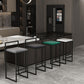 Nordic Style Velvet Upholstered Barstool Sleigh Base Bar Stool Clearhalo 'Bar Furniture' 'Bar Stools' 'bar_stools' 'furn' 'furn_bar_stools' 'furniture_bar_stools' 'Kitchen & Dining Furniture' 'kitchen&dining_furn' 'kitchen' 'kitchen_furn' Furniture' 4211849