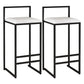 Nordic Style Velvet Upholstered Barstool Sleigh Base Bar Stool White 2 Piece Set Bar Stool(30"H) Clearhalo 'Bar Furniture' 'Bar Stools' 'bar_stools' 'furn' 'furn_bar_stools' 'furniture_bar_stools' 'Kitchen & Dining Furniture' 'kitchen&dining_furn' 'kitchen' 'kitchen_furn' Furniture' 4211854