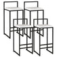 Nordic Style Velvet Upholstered Barstool Sleigh Base Bar Stool White 4 Piece Set Bar Stool(30"H) Clearhalo 'Bar Furniture' 'Bar Stools' 'bar_stools' 'furn' 'furn_bar_stools' 'furniture_bar_stools' 'Kitchen & Dining Furniture' 'kitchen&dining_furn' 'kitchen' 'kitchen_furn' Furniture' 4211864