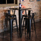 Industrial Black Metal Counter Stools Low Back Bristol Bar Stools with Square Seat Clearhalo 'Bar Furniture' 'Bar Stools' 'bar_stools' 'furn' 'furn_bar_stools' 'furniture_bar_stools' 'Kitchen & Dining Furniture' 'kitchen&dining_furn' 'kitchen' 'kitchen_furn' Furniture' 4211876