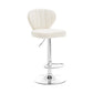 Restaurant Nordic Leather Bar Stool Modern Adjustable Height Stool White Silver 1 Piece Clearhalo 'Bar Furniture' 'Bar Stools' 'bar_stools' 'furn' 'furn_bar_stools' 'furniture_bar_stools' 'Kitchen & Dining Furniture' 'kitchen&dining_furn' 'kitchen' 'kitchen_furn' Furniture' 4211886
