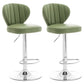 Restaurant Nordic Leather Bar Stool Modern Adjustable Height Stool Green Silver 2 Piece Set Clearhalo 'Bar Furniture' 'Bar Stools' 'bar_stools' 'furn' 'furn_bar_stools' 'furniture_bar_stools' 'Kitchen & Dining Furniture' 'kitchen&dining_furn' 'kitchen' 'kitchen_furn' Furniture' 4211912