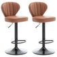 Restaurant Nordic Leather Bar Stool Modern Adjustable Height Stool Brown Black 2 Piece Set Clearhalo 'Bar Furniture' 'Bar Stools' 'bar_stools' 'furn' 'furn_bar_stools' 'furniture_bar_stools' 'Kitchen & Dining Furniture' 'kitchen&dining_furn' 'kitchen' 'kitchen_furn' Furniture' 4211921