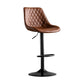 Dining Room Nordic Leather Bar Stool Modern Adjustable Height Stool Coffee Black 1 Piece Clearhalo 'Bar Furniture' 'Bar Stools' 'bar_stools' 'furn' 'furn_bar_stools' 'furniture_bar_stools' 'Kitchen & Dining Furniture' 'kitchen&dining_furn' 'kitchen' 'kitchen_furn' Furniture' 4211948