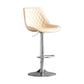 Dining Room Nordic Leather Bar Stool Modern Adjustable Height Stool White Silver 1 Piece Clearhalo 'Bar Furniture' 'Bar Stools' 'bar_stools' 'furn' 'furn_bar_stools' 'furniture_bar_stools' 'Kitchen & Dining Furniture' 'kitchen&dining_furn' 'kitchen' 'kitchen_furn' Furniture' 4211956