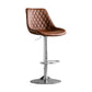 Dining Room Nordic Leather Bar Stool Modern Adjustable Height Stool Coffee Silver 1 Piece Clearhalo 'Bar Furniture' 'Bar Stools' 'bar_stools' 'furn' 'furn_bar_stools' 'furniture_bar_stools' 'Kitchen & Dining Furniture' 'kitchen&dining_furn' 'kitchen' 'kitchen_furn' Furniture' 4211964
