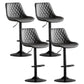 Dining Room Nordic Leather Bar Stool Modern Adjustable Height Stool Dark Gray Black 4 Piece Set Clearhalo 'Bar Furniture' 'Bar Stools' 'bar_stools' 'furn' 'furn_bar_stools' 'furniture_bar_stools' 'Kitchen & Dining Furniture' 'kitchen&dining_furn' 'kitchen' 'kitchen_furn' Furniture' 4211976