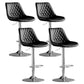 Dining Room Nordic Leather Bar Stool Modern Adjustable Height Stool Black Silver 4 Piece Set Clearhalo 'Bar Furniture' 'Bar Stools' 'bar_stools' 'furn' 'furn_bar_stools' 'furniture_bar_stools' 'Kitchen & Dining Furniture' 'kitchen&dining_furn' 'kitchen' 'kitchen_furn' Furniture' 4211981