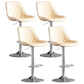 Dining Room Nordic Leather Bar Stool Modern Adjustable Height Stool White Silver 4 Piece Set Clearhalo 'Bar Furniture' 'Bar Stools' 'bar_stools' 'furn' 'furn_bar_stools' 'furniture_bar_stools' 'Kitchen & Dining Furniture' 'kitchen&dining_furn' 'kitchen' 'kitchen_furn' Furniture' 4211982