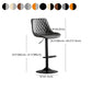 Dining Room Nordic Leather Bar Stool Modern Adjustable Height Stool Clearhalo 'Bar Furniture' 'Bar Stools' 'bar_stools' 'furn' 'furn_bar_stools' 'furniture_bar_stools' 'Kitchen & Dining Furniture' 'kitchen&dining_furn' 'kitchen' 'kitchen_furn' Furniture' 4211987