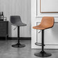 Adjustable Armless Swivel Leather Barstools Nordic Style Counter Stools Clearhalo 'Bar Furniture' 'Bar Stools' 'bar_stools' 'furn' 'furn_bar_stools' 'furniture_bar_stools' 'Kitchen & Dining Furniture' 'kitchen&dining_furn' 'kitchen' 'kitchen_furn' Furniture' 4211990