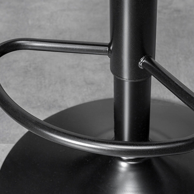 Adjustable Armless Swivel Leather Barstools Nordic Style Counter Stools Clearhalo 'Bar Furniture' 'Bar Stools' 'bar_stools' 'furn' 'furn_bar_stools' 'furniture_bar_stools' 'Kitchen & Dining Furniture' 'kitchen&dining_furn' 'kitchen' 'kitchen_furn' Furniture' 4212003