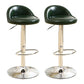 Modern Rotatable Liftable Counter Stool Iron Household Bar Stool with Cushion Blackish Green 2 Piece Set Clearhalo 'Bar Furniture' 'Bar Stools' 'bar_stools' 'furn' 'furn_bar_stools' 'furniture_bar_stools' 'Kitchen & Dining Furniture' 'kitchen&dining_furn' 'kitchen' 'kitchen_furn' Furniture' 4212056