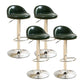 Modern Rotatable Liftable Counter Stool Iron Household Bar Stool with Cushion Blackish Green 4 Piece Set Clearhalo 'Bar Furniture' 'Bar Stools' 'bar_stools' 'furn' 'furn_bar_stools' 'furniture_bar_stools' 'Kitchen & Dining Furniture' 'kitchen&dining_furn' 'kitchen' 'kitchen_furn' Furniture' 4212059