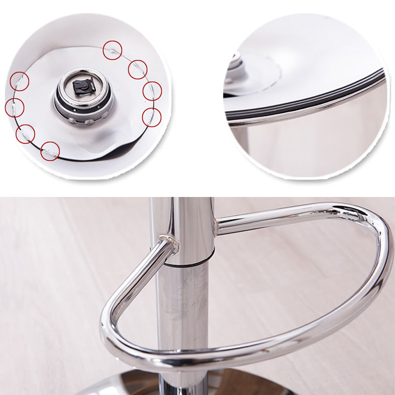 Modern Rotatable Liftable Counter Stool Iron Household Bar Stool with Cushion Clearhalo 'Bar Furniture' 'Bar Stools' 'bar_stools' 'furn' 'furn_bar_stools' 'furniture_bar_stools' 'Kitchen & Dining Furniture' 'kitchen&dining_furn' 'kitchen' 'kitchen_furn' Furniture' 4212062
